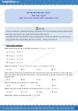 Đề thi giữa kì 1 Toán 10 Chân trời sáng tạo - Đề số 1
